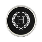 Black and White Laurel Wreath