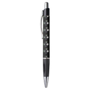 Black And White Lawn Bowls Pattern, Pen