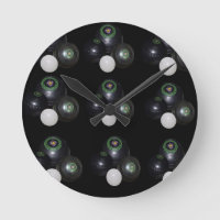 Black And White Lawn Bowls Pattern,