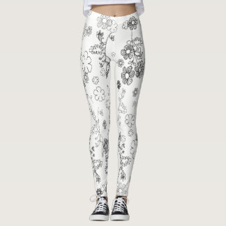 Black and white leggings