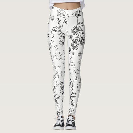 Black and white leggings