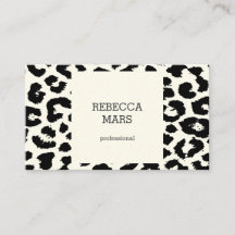 Black and white leopard print