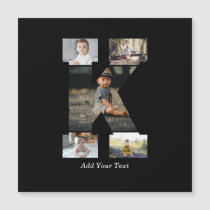 Black and White Letter K Photo Collage