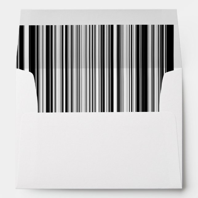 Black And White Lines Envelope (Back (Bottom))