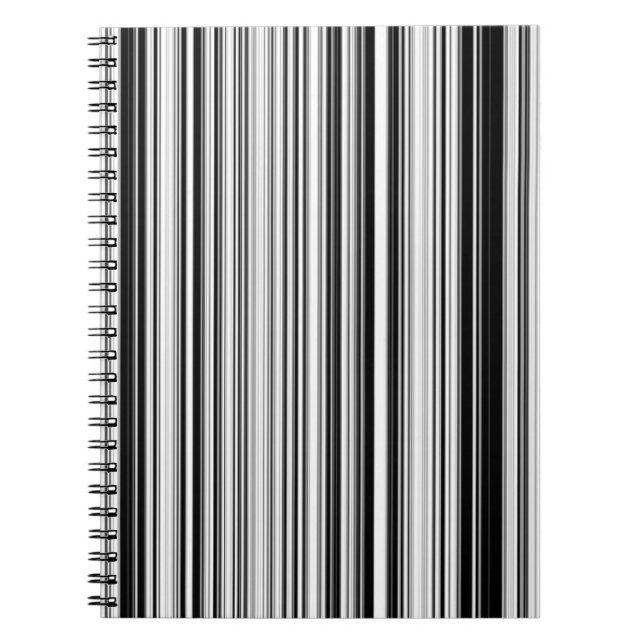 Black And White Lines Notebook (Front)
