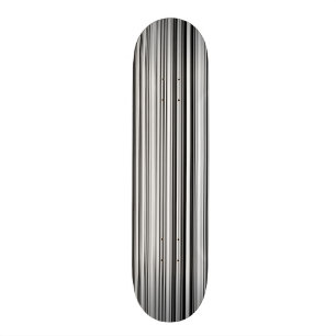 Black And White Lines Skateboard