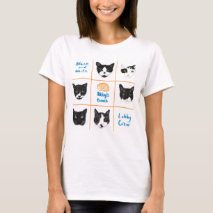 Black and white lobby crew t-shirt