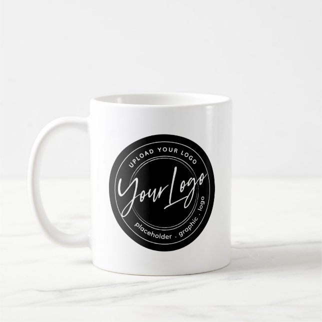 Black and white Logo Coffee Mug (Left)