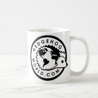 black and white logo mug