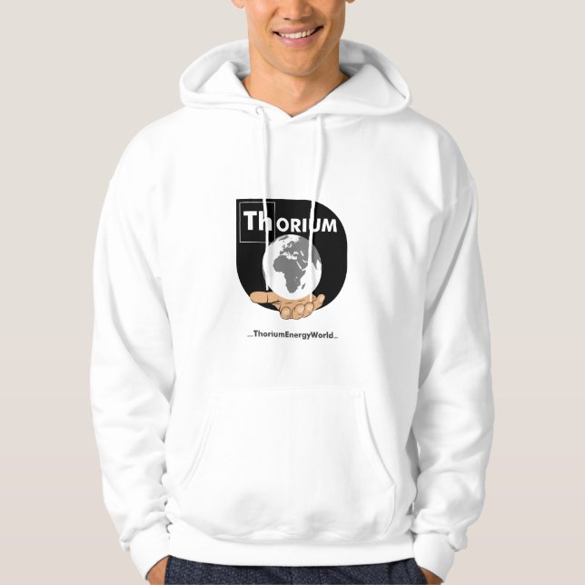Black and White Logo Thorium hoodie (Front)