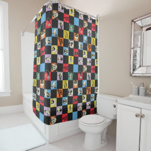 Black and White LOONEY TUNES™ in Colourful Chequer