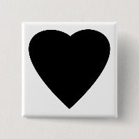 Black and White Love Heart Design.