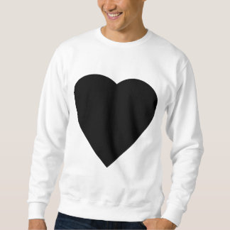 Black and White Love Heart Design. Sweatshirt
