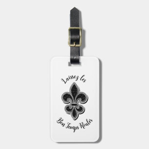 Black and White Luggage Tag