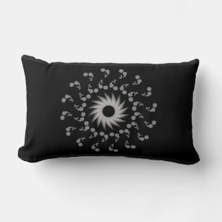 black and white lumbar pillow