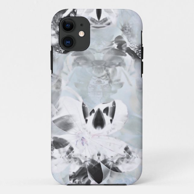Black and white luxurious abstract modern art Case-Mate iPhone case (Back)
