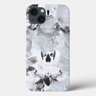 Black and white luxurious abstract modern art iPhone 13 case