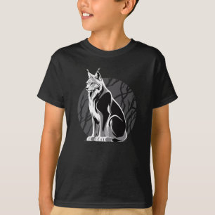 Black And White Lynx T-Shirt