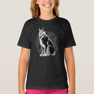 Black And White Lynx T-Shirt