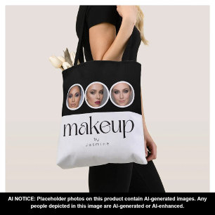 Black And White Makeup Artist 3 Photo Promotional Tote Bag