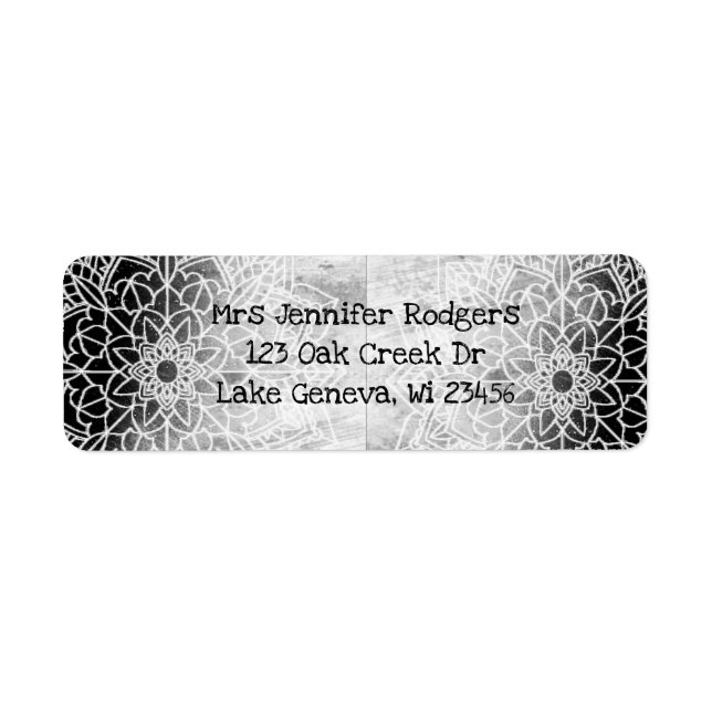 Black and White Mandala Abstract (Front)