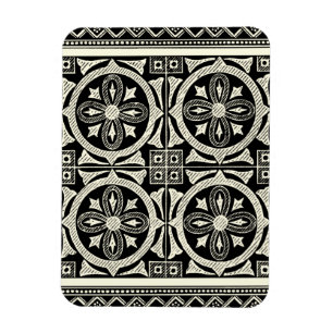 Black and White Mandala Motif by Vision Studio Magnet