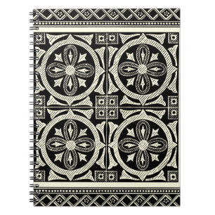 Black and White Mandala Motif by Vision Studio Notebook