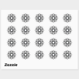 Black and White Mandala sticker