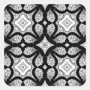 Black and White Mandala Stickers