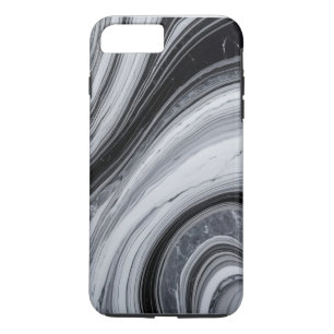 Black and white marble abstract Case-Mate iPhone case