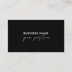 Black and White Marble Business Card