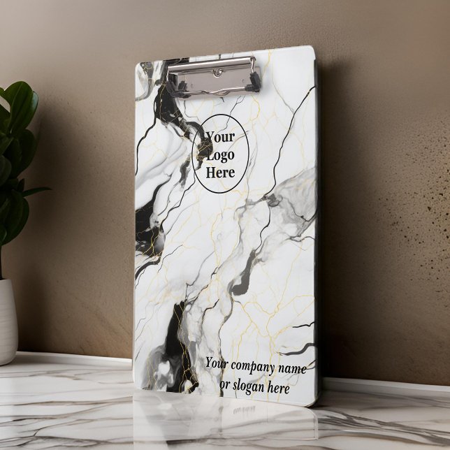 Black and white marble clipboard (Creator Uploaded)