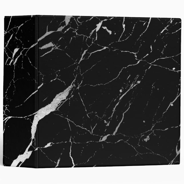 Black and White Marble Designer Binder (Front/Spine)