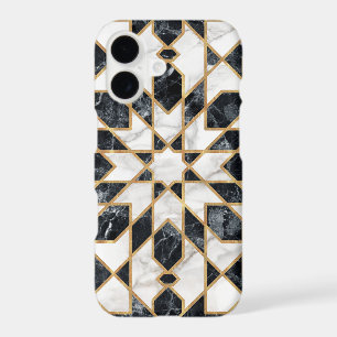 Black and White Marble Moroccan Mosaic