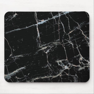 black and white marble mouse pad