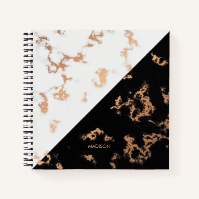 Black and White Marble Notebook (Front)