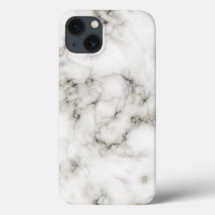 black and white marble stone finish iPhone 13 case