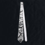 Black and White Marble Stone Pattern Tie<br><div class="desc">This modern and cool black and white thin lined marble stone pattern is perfect for the trendy and stylish individual. Its unique and contemporary print is great for many gifts and occasions. Enjoy this fashionable and chic print for your next purchase!</div>
