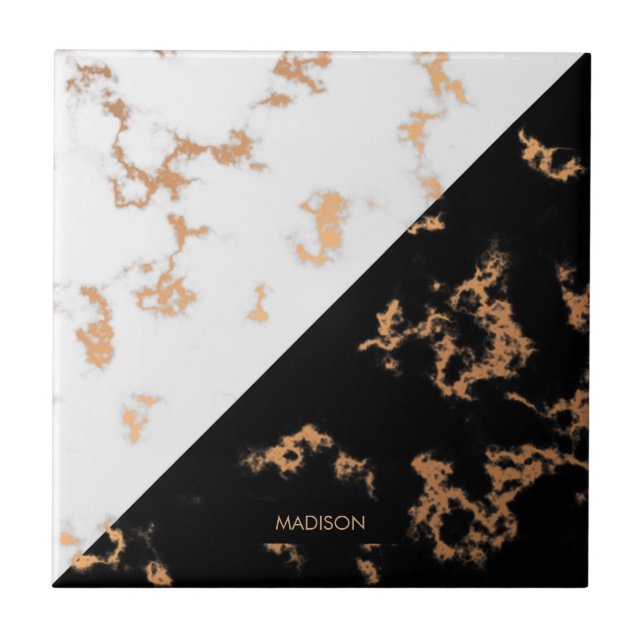 Black and White Marble Tile (Front)