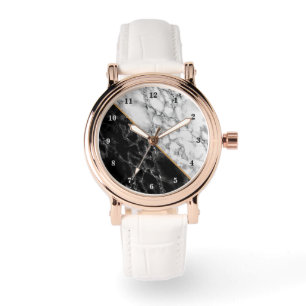 Black and White Marble Watch