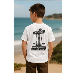 Black and White Matching Family Vacation  T-Shirt