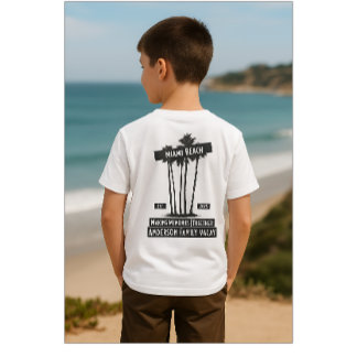 Black and White Matching Family Vacation  T-Shirt
