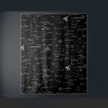 Black and White Mathematic Formulas Equations Tapestry<br><div class="desc">Black and white backdrop with a pattern of math formulas and equations. Perfect room decor for college rooms or as a graduation backdrop. Illustrated and designed by Patricia Alvarez.</div>