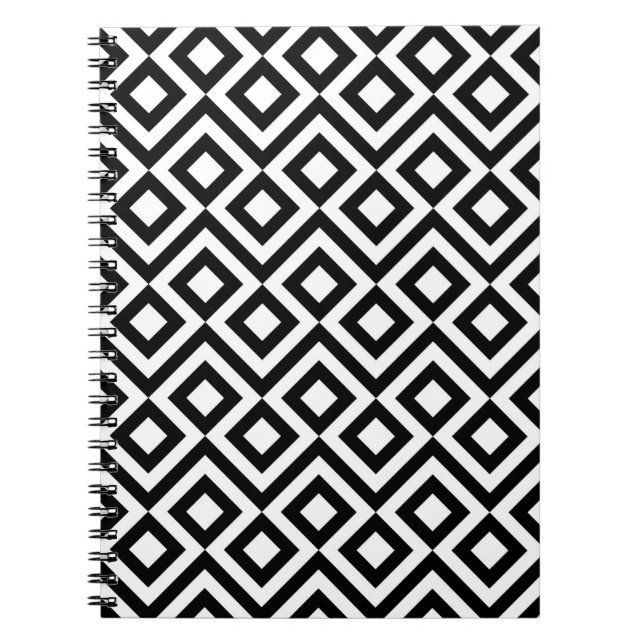 Black and White Meander Notebook (Front)