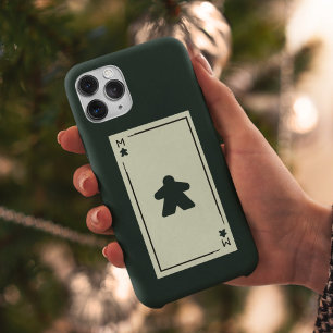 Black and White Meeple Ace Playing Card iPhone 13 Case