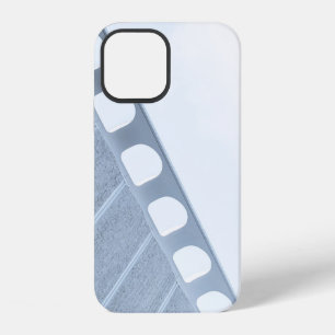 Black and white metal frame iPhone 12 case