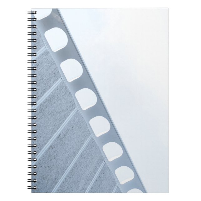 Black and white metal frame notebook (Front)