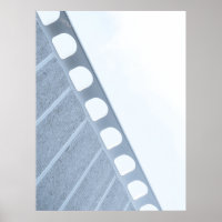Black and white metal frame