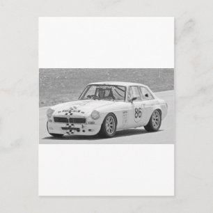 Black and white MG Postcard