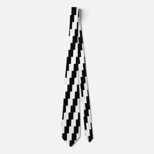 Black And White Middle Customize This Tie